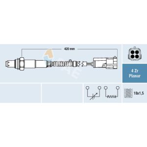 Sonde lambda FAE 77429