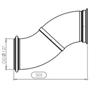 Tuyau d'échappement DINEX 21555