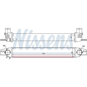 Ladeluftkühler NISSENS 96536