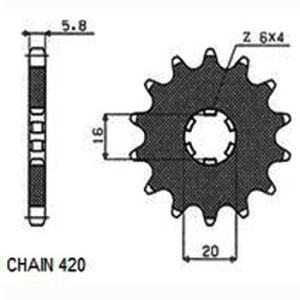 Rondsel SUNSTAR SUNF104-13