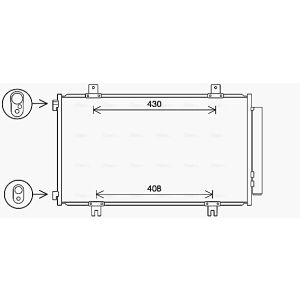 A/C-kondensor AVA COOLING SZ5151D