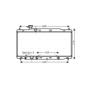 Arrefecedor do motor AVA COOLING HD2269