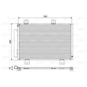 Condensor, airconditioning VALEO 822594