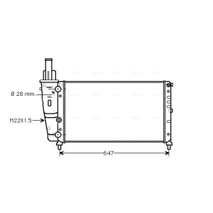 Arrefecedor do motor AVA COOLING FTA2140