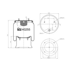 Soffietti per sospensioni pneumatiche FEBI BILSTEIN 40255