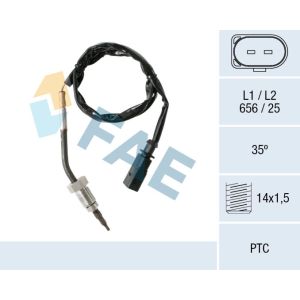 Sensor de temperatura dos gases de escape FAE 68001