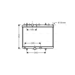 Arrefecedor do motor AVA COOLING PEA2255