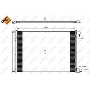 Kondensator, Klimaanlage NRF 350082