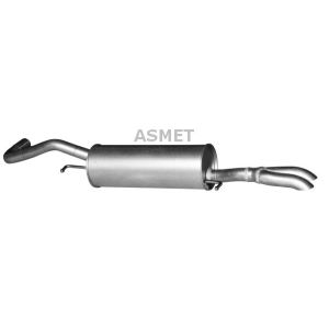 Geluiddemper achter ASMET 06.019