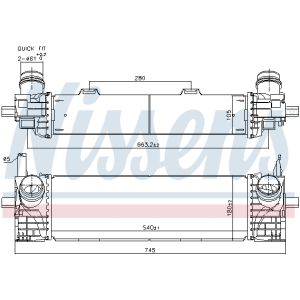 Intercooler NISSENS 961338