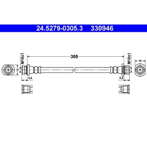 Bremsschlauch ATE 24.5279-0305.3