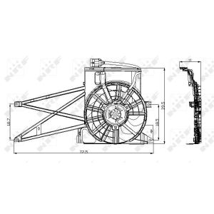 Koelventilatorwiel, motorkoeling NRF 47013