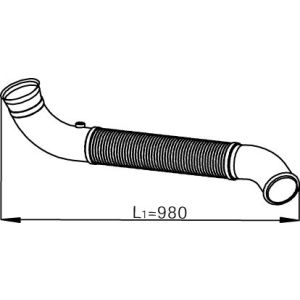 Tubo de escape DINEX 68520