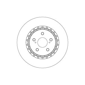Disque de frein TRW SINGLE TRW DF6858S