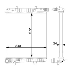 Arrefecedor do motor MAHLE CR 1592 000S