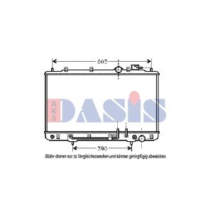 Radiador, arrefecimento do motor AKS DASIS 560140N