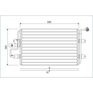 Condensador, sistema de ar condicionado VALEO 817244