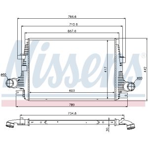 Intercooler NISSENS 96644