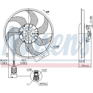 Koelventilatorwiel NISSENS 850091