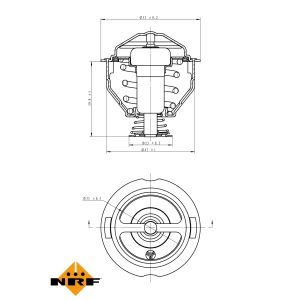 Termostato, refrigerante NRF 725090