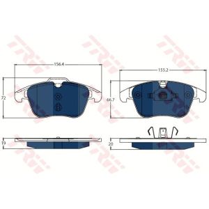 Bremsbelagsatz TRW GDB1683BTE, Hinten