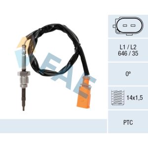 Sensor de temperatura dos gases de escape FAE 68076