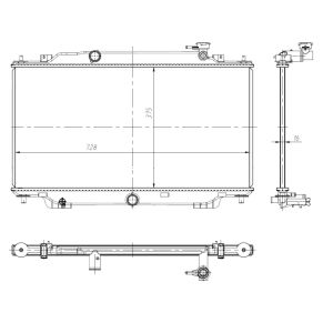 Radiateur, refroidissement du moteur NRF 550024