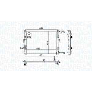 Radiatore MAGNETI MARELLI 350213160600