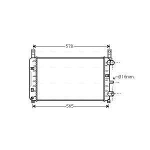 Arrefecedor do motor AVA COOLING FD2117