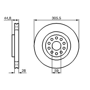 Bremsscheibe BOSCH 0 986 478 963