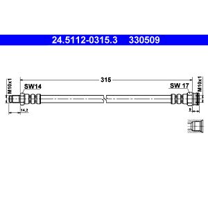 Bremsschlauch ATE 24.5112-0315.3