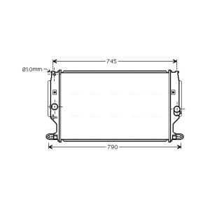 Arrefecedor do motor AVA COOLING TO2402