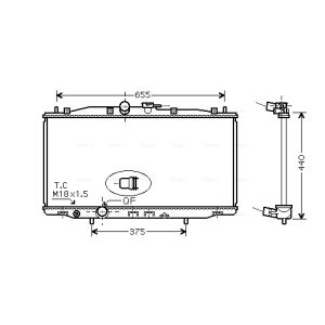 Arrefecedor do motor AVA COOLING HD2170