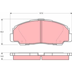Levyjarrun jarrupalasarja TRW GDB1135