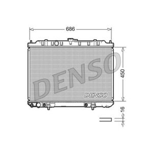 Radiador de motor DENSO DRM46008