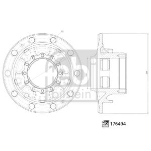 Radnabe FEBI BILSTEIN 176494