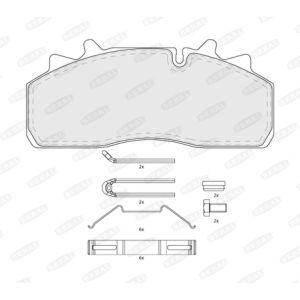 Conjunto de pastilhas de travão BERAL BCV29159TK