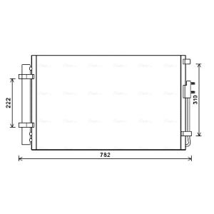 A/C-kondensor AVA COOLING HY5344D