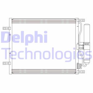 Kondensator, Klimaanlage DELPHI CF20245