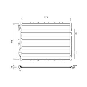 A/C-kondensor VALEO 822712