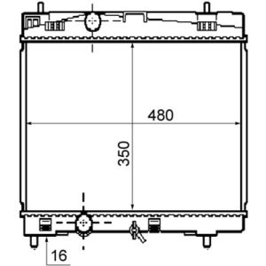 Arrefecedor do motor MAHLE CR 1860 000S