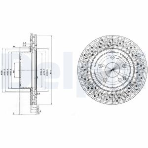 Disco de freno DELPHI BG3828