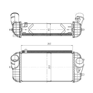 Refroidisseur d'air de suralimentation NRF 309066