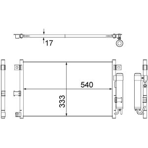 Condenseur (climatisation) MAHLE AC 507 000S