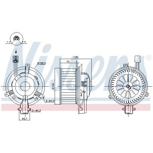 Ventilatore interno NISSENS 87825