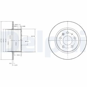 Bremsscheibe DELPHI BG2252