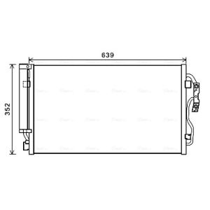 Condenseur, climatisation AVA COOLING BW5477D