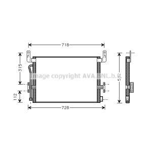 Condensador, aire acondicionado AVA COOLING RE5013