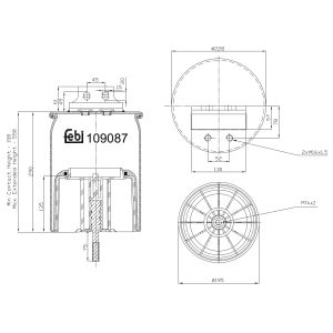 Suspensão pneumática de lâminas FEBI BILSTEIN 109087