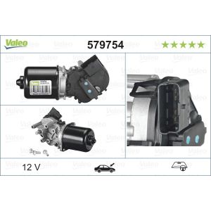 Limpa para-brisas - motor do limpa para-brisas VALEO 579754